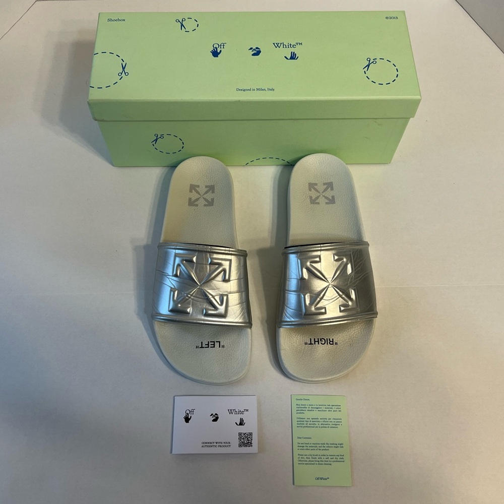 Off-white mirror slides size men’s US 8 EU 41‎ women’s size 11